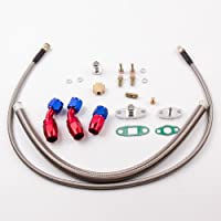 maXpeedingrods Universal Línea de Aceite Turbo Piezas Turbocompresor para T3 T4 GT35 T70 T66